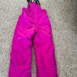 Kamik Fuchsia Snow Pants with Black Straps